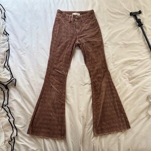 Women’s Brown Flared Corduroy Pants